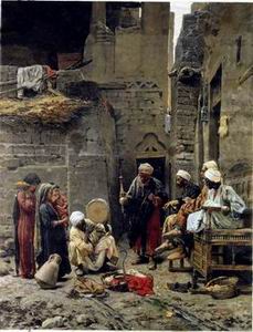 Arab or Arabic people and life. Orientalism oil paintings 215